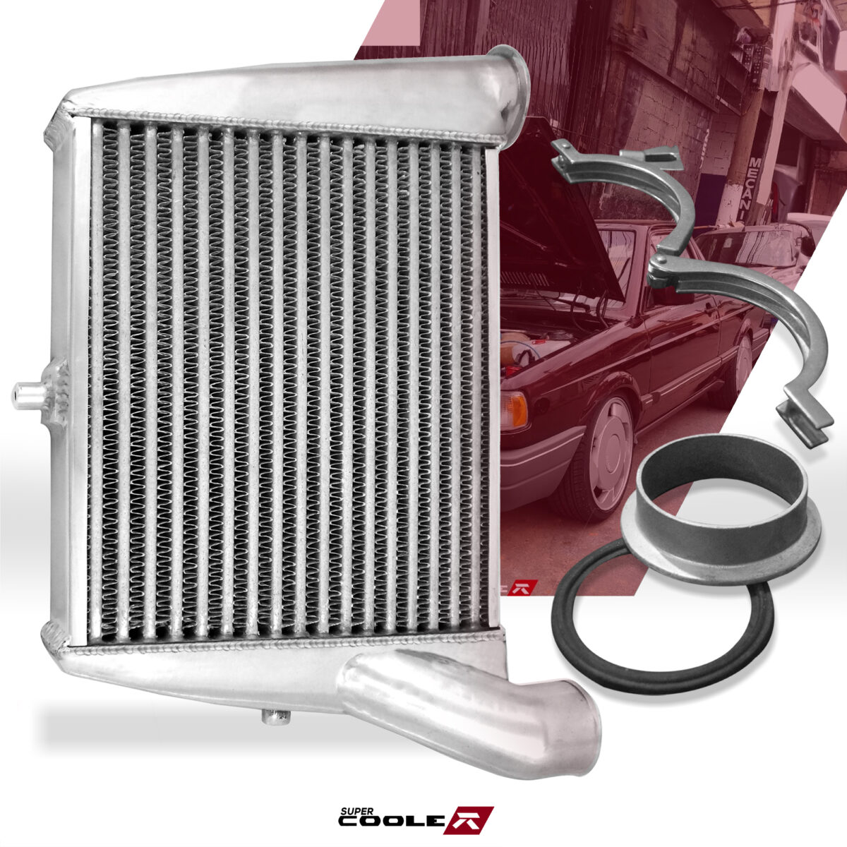 Intercooler e algema de vedação
