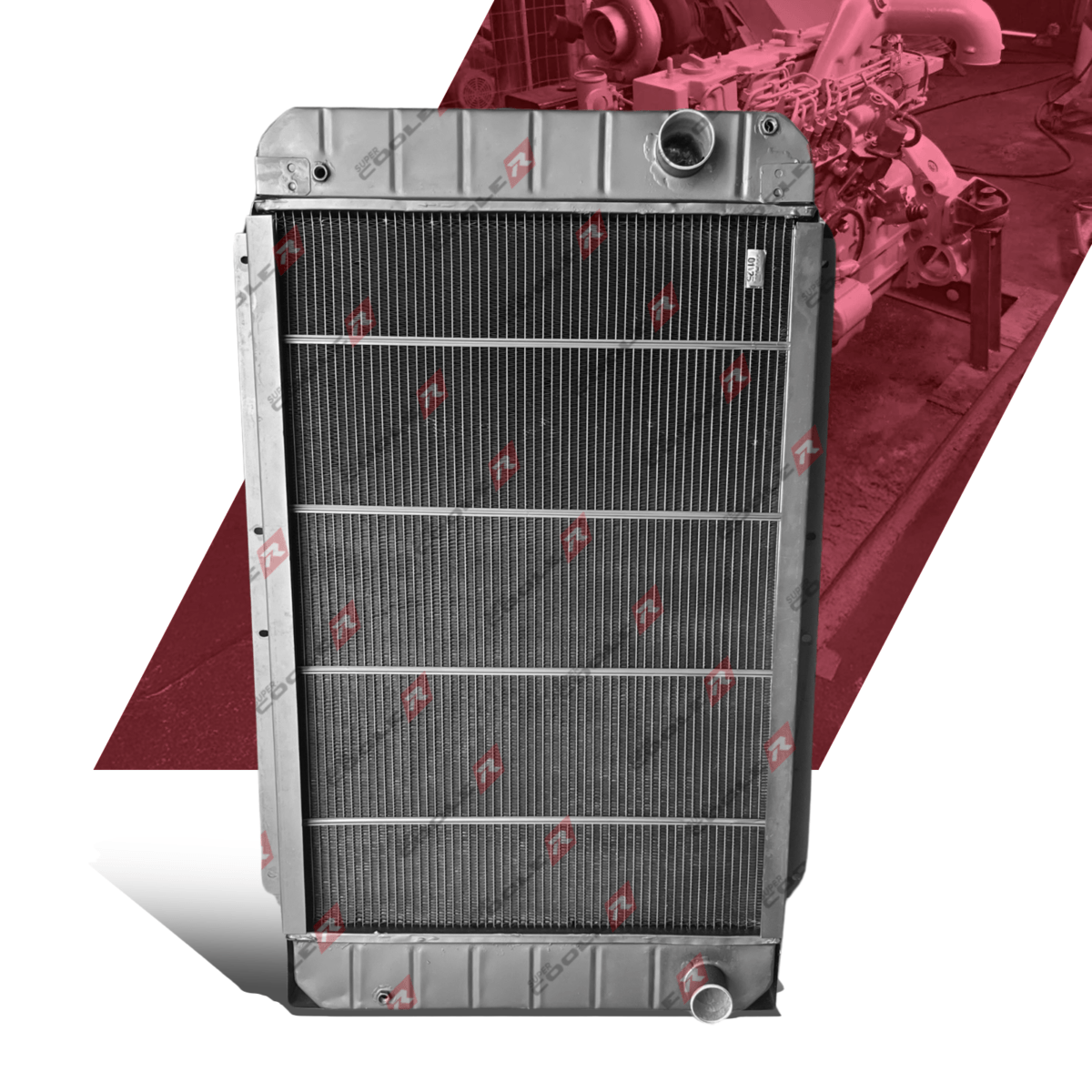 Radiador De Água Para Gerador Cummins 6CTAA SÉRIE C Motor Estacionário - Imagem 5