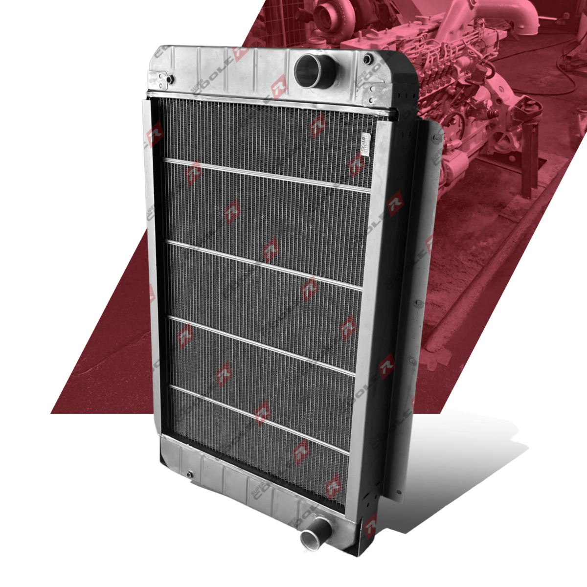 Radiador De Água Para Gerador Cummins 6CTAA SÉRIE C Motor Estacionário - Imagem 6