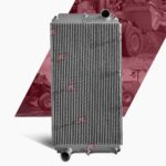 Radiador John Deere / Radiador De Água 644K (AT333696) Placa e Barra alumínio Reforçado