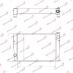 Radiador água Minicarregadeira Case SR150 | SR175 SR200 SV185 TR270 (83479153) - Imagem 2