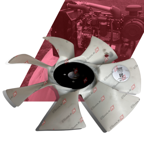 HELICE Radiador Gerador original Perkins Motor 1103A-33 / 1104D / 1104C (2485C546) (T400970)