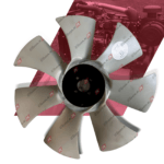 HELICE Radiador Gerador original Perkins Motor 1103A-33 / 1104D / 1104C (2485C546) (T400970) - Imagem 2