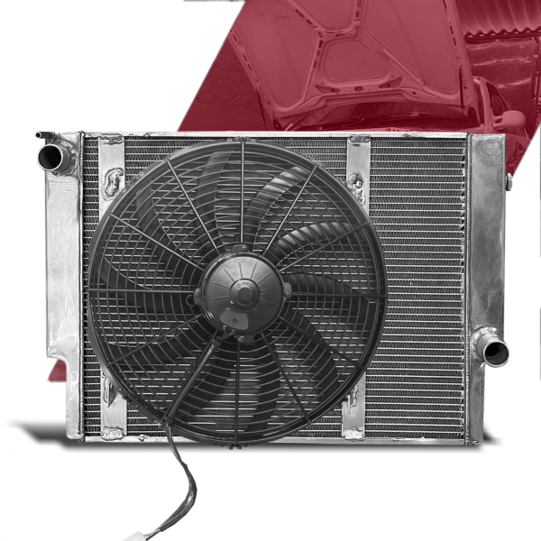 Radiador de Água Racing / Upgrade para BMW E30 e E36 92-99 Com ventoinha Spal
